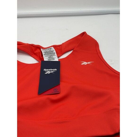 Reebok Women's Running Essentials Sports Bra (Plus Size) in Dynamic Red - Picture 6 of 11